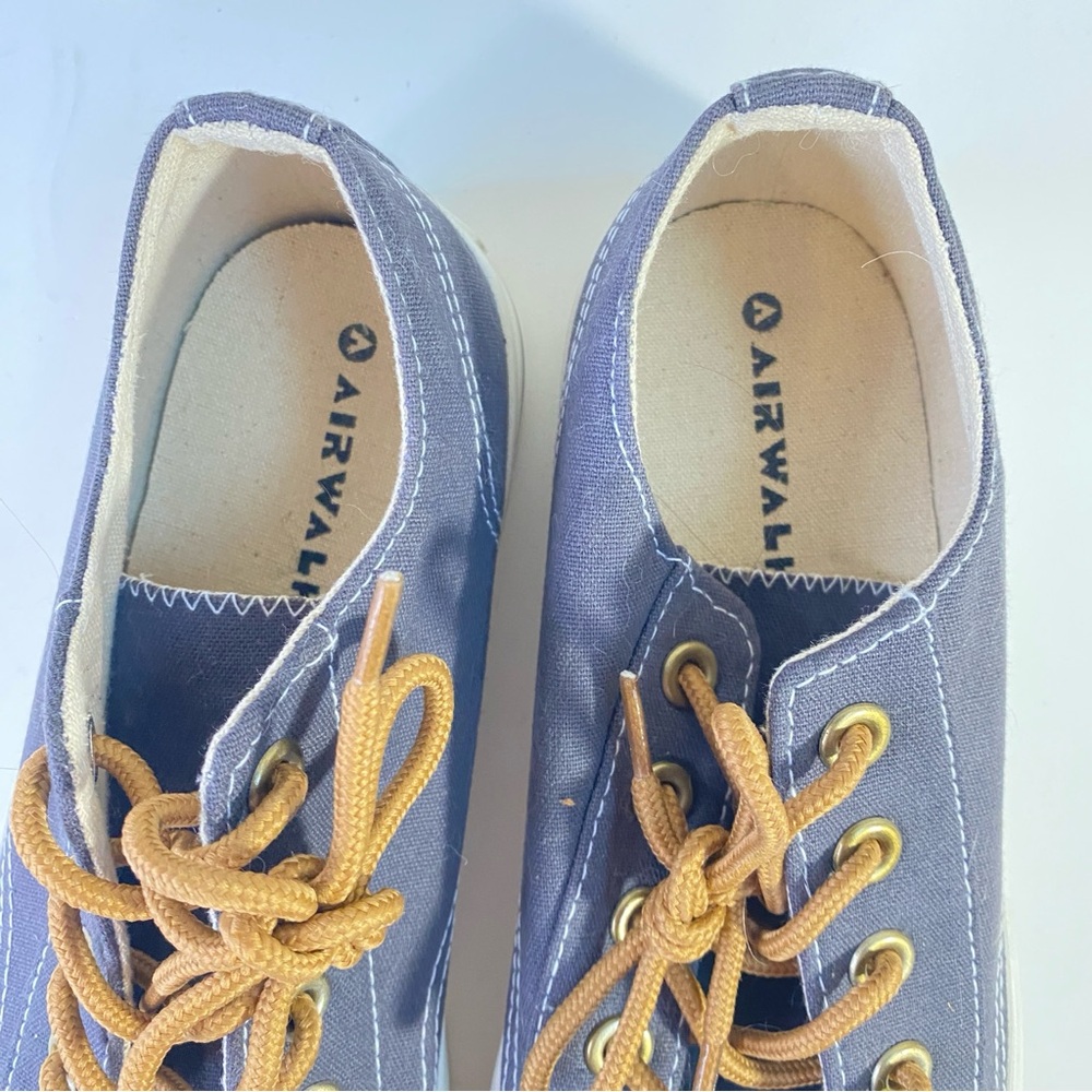 Airwalk Blue Canvas Low-Top Sneakers Women’s Size 8 - Picture 3 of 9